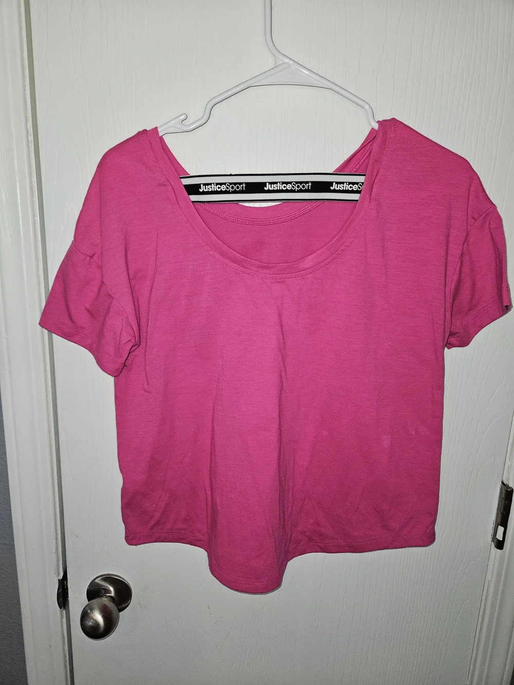 Justice Hot Pink Butterfly Graphic Tee
